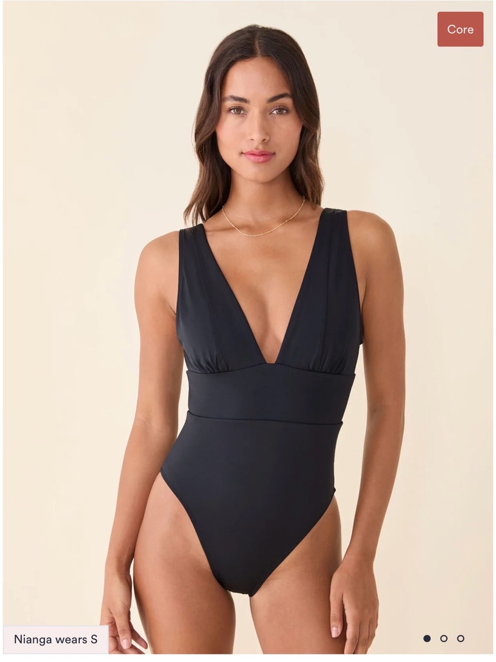 Andie Swim Black The Mykonos One Piece Swimsuit